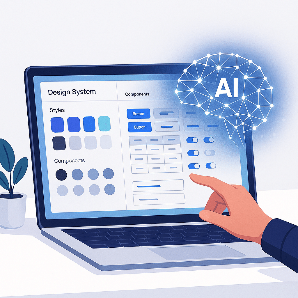 תמונה של מחשב עם AI